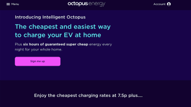 Octopus Energy Intelligent website page